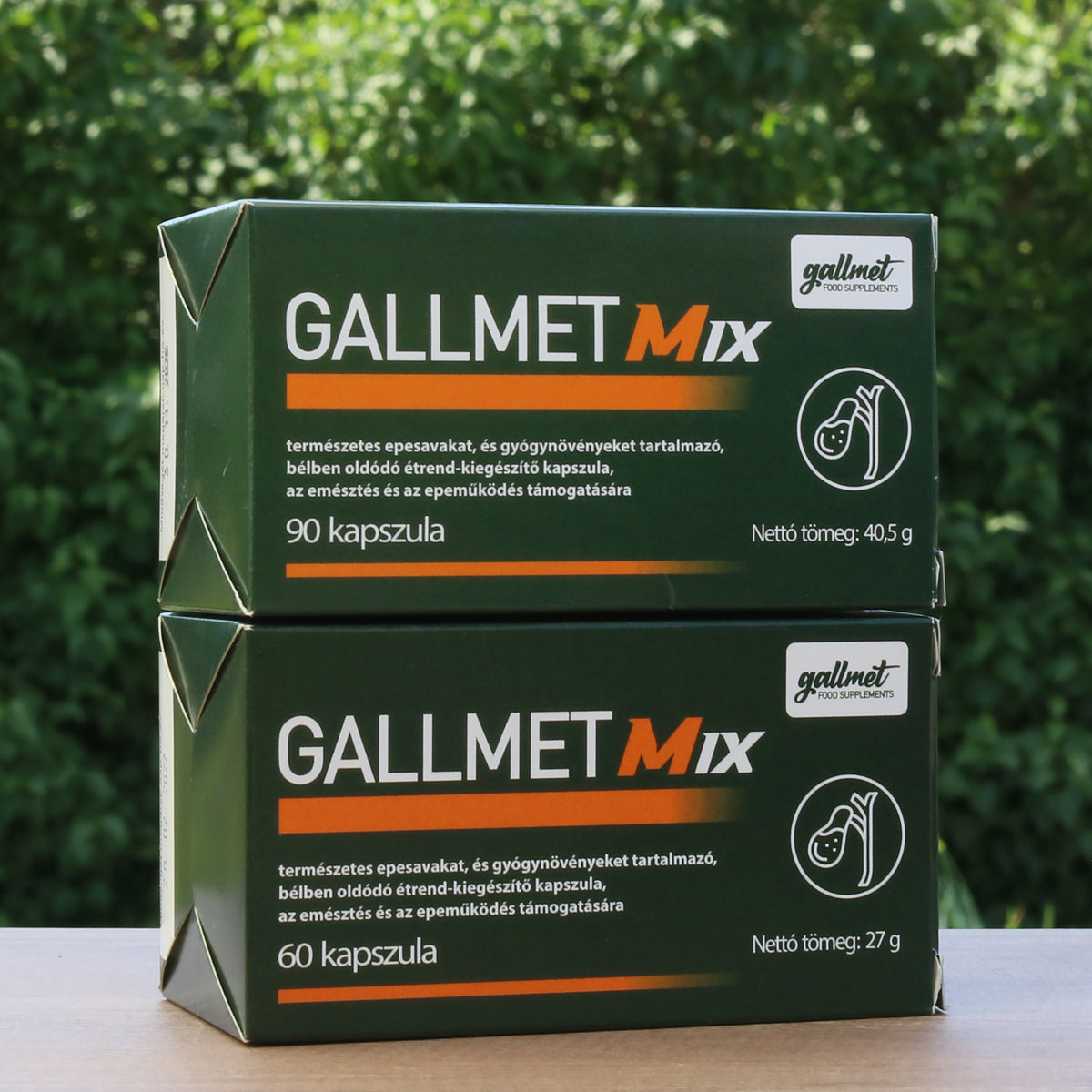 Gallmet Mix cápsulas de ácidos biliares + hierbas • 90 uds.