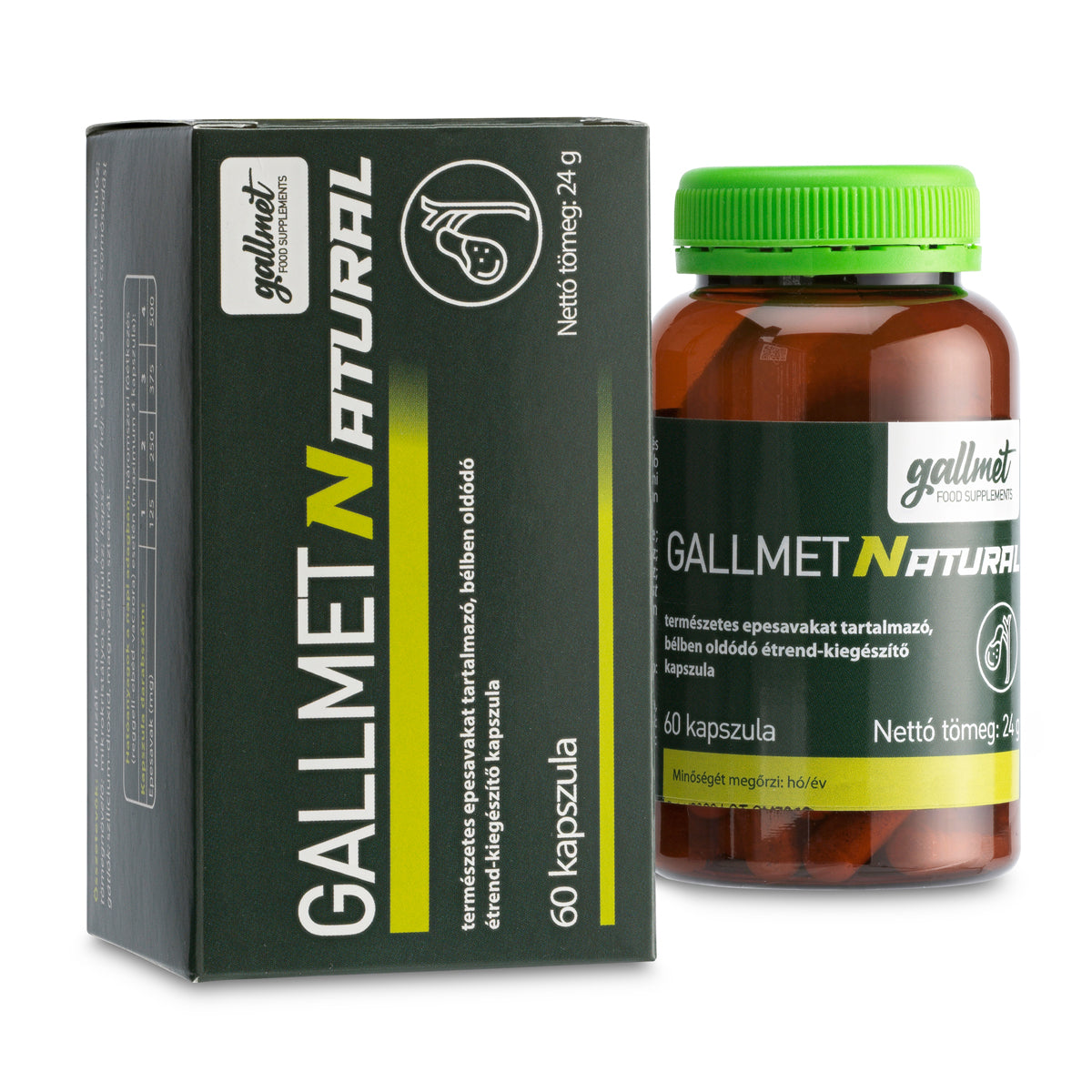 Gallmet Cápsulas de ácido biliar natural • 60 uds.