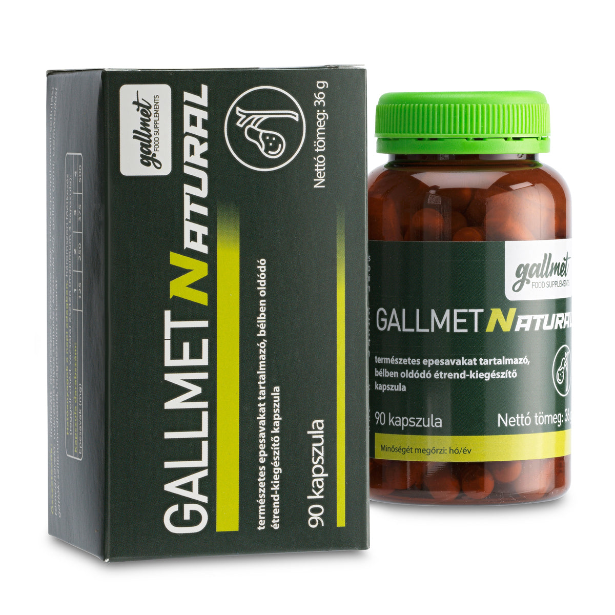 Gallmet Cápsulas de ácido biliar natural • 90 uds.