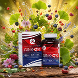 GINK-Q10 • Complejo de Coenzima Q10 + Ginkgo Biloba • 60 cápsulas