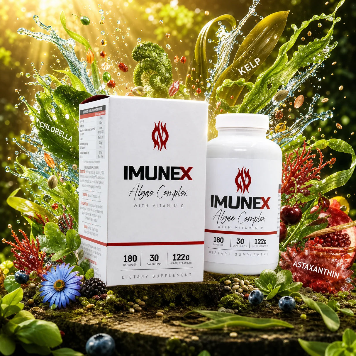 IMUNEX complejo de algas • con 5 algas • 180 cápsulas