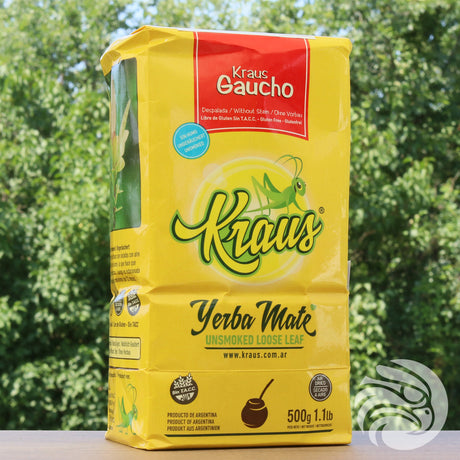 Kraus yerba mate • Gaucho, Sin palo - Sin tallos • 500 g