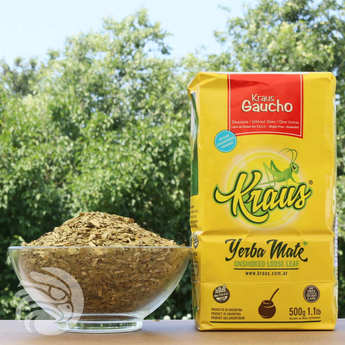 Kraus yerba mate • Gaucho, Sin palo - Sin tallos • 500 g