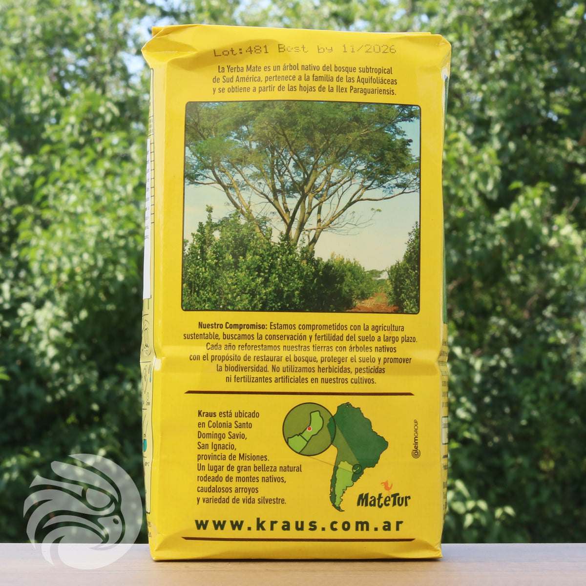 Té de yerba mate Kraus • Silvestre, MENTA • 500 g