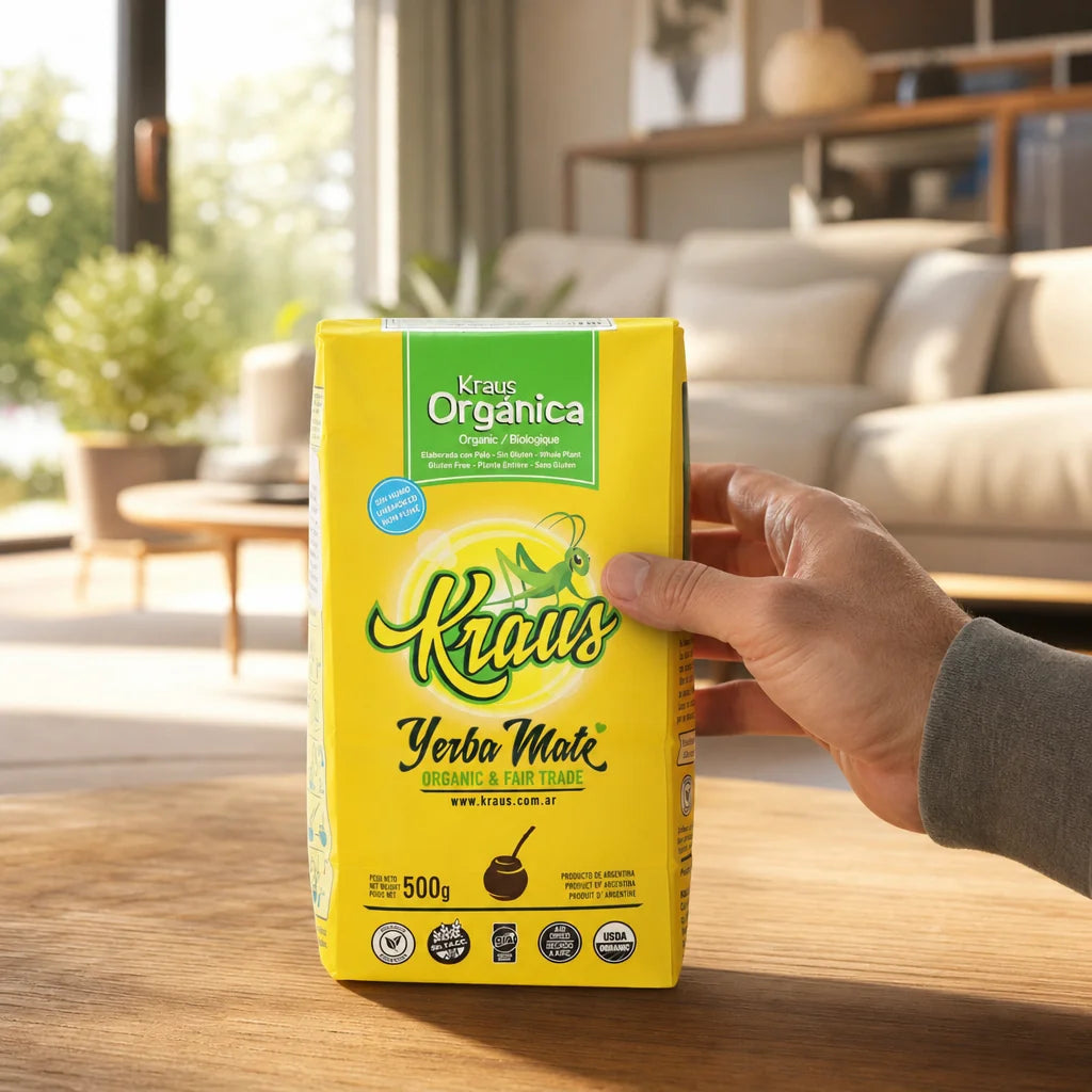 Té de yerba mate Kraus • Elaborada, con palo • 500 g