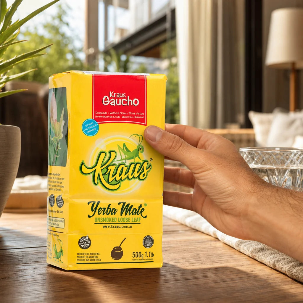 Té de yerba mate Kraus • Silvestre, MENTA • 500 g