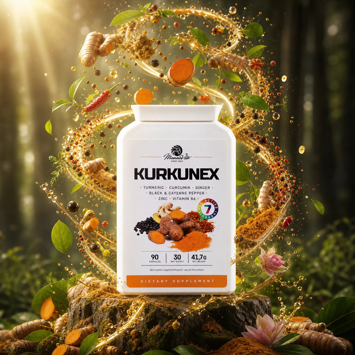 KURKUNEX complejo de extracto de cúrcuma • 90 cápsulas