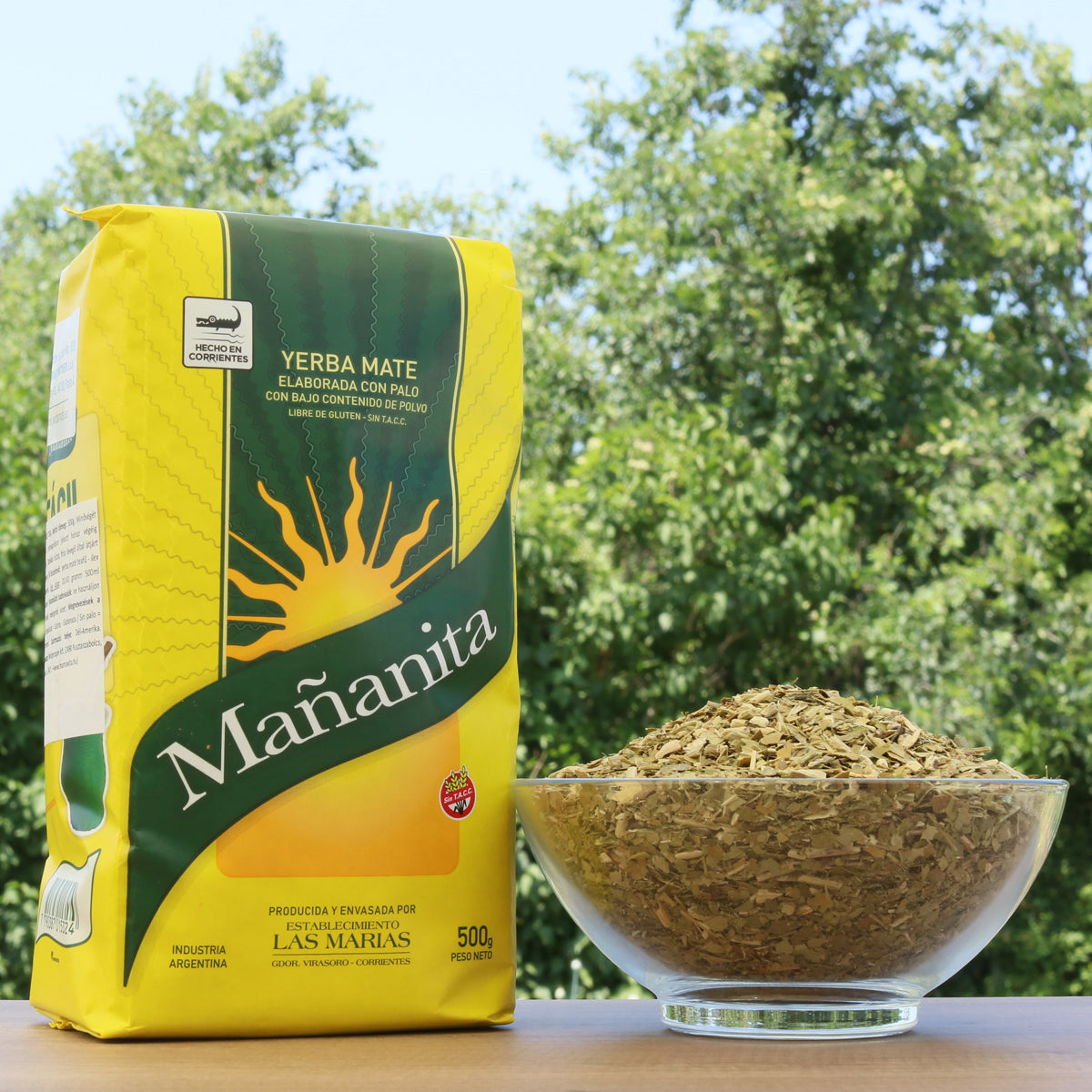 Té de yerba mate Mañanita • Elaborada con palo • 500 g
