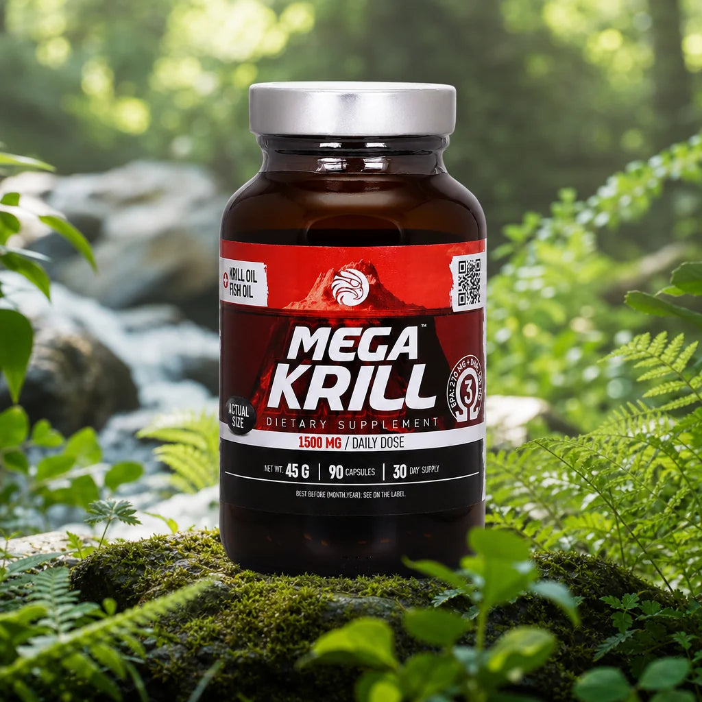 MegaKRILL 1500 mg aceite de krill + aceite de pescado • 90 cápsulas