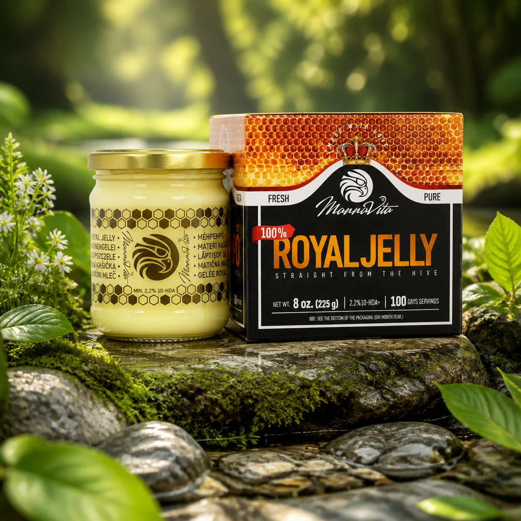 Mannavita Premium Jalea real, pura fresca • 2.5% 10-HDA • 100g
