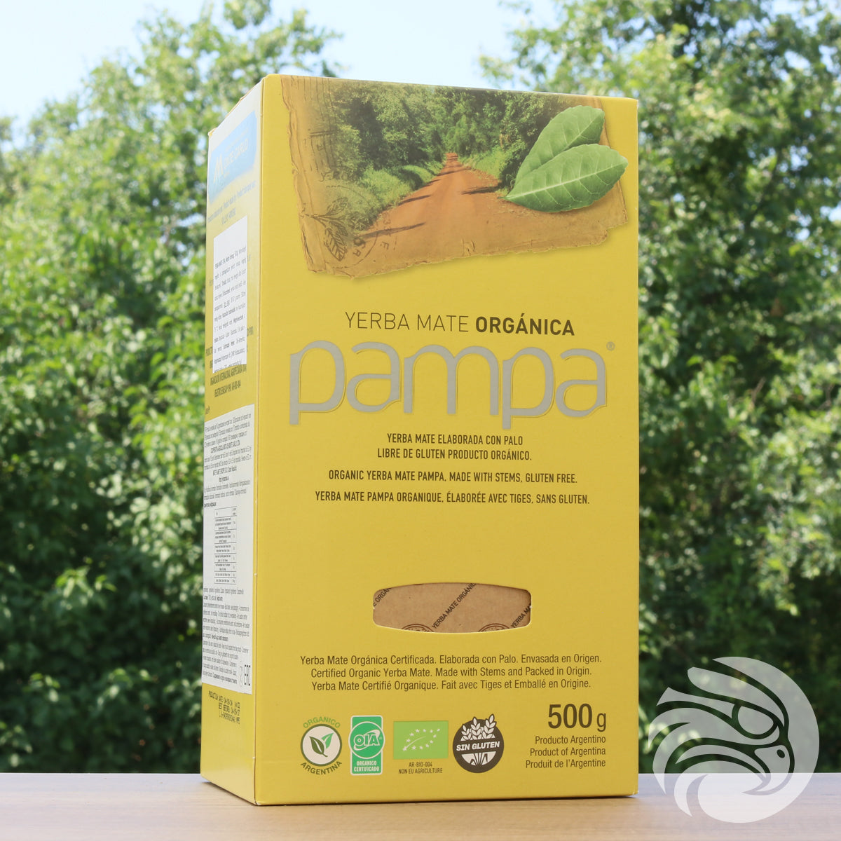 Té de yerba mate orgánica Pampa • Elaborado con palo • 500 g