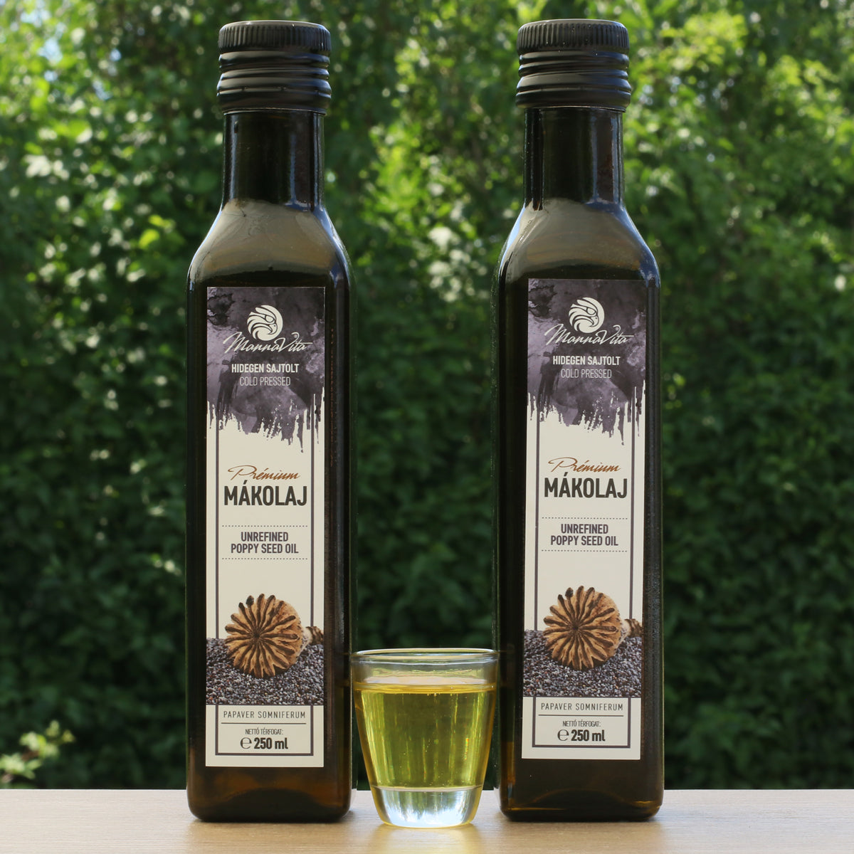 Aceite de semilla de amapola húngaro prensado en frío Mannavita • 250 ml