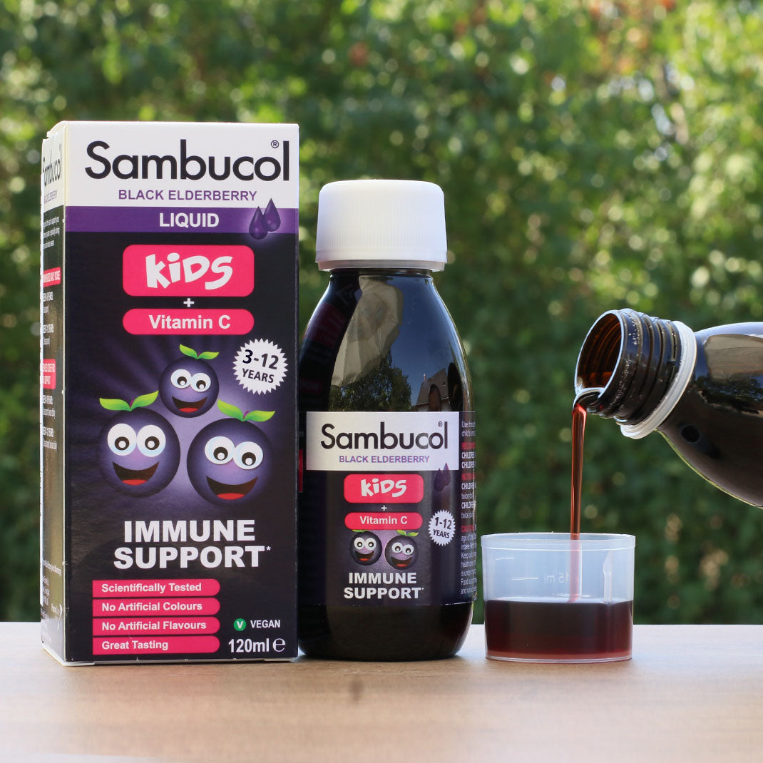 Jarabe de saúco negro Sambucol, niños • 120 ml