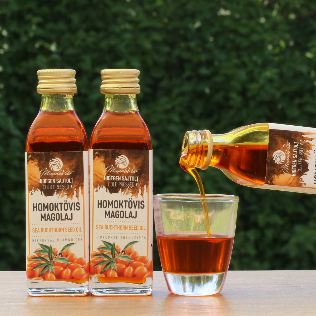 Aceite de semilla de espino amarillo húngaro prensado en frío Mannavita • 40 ml