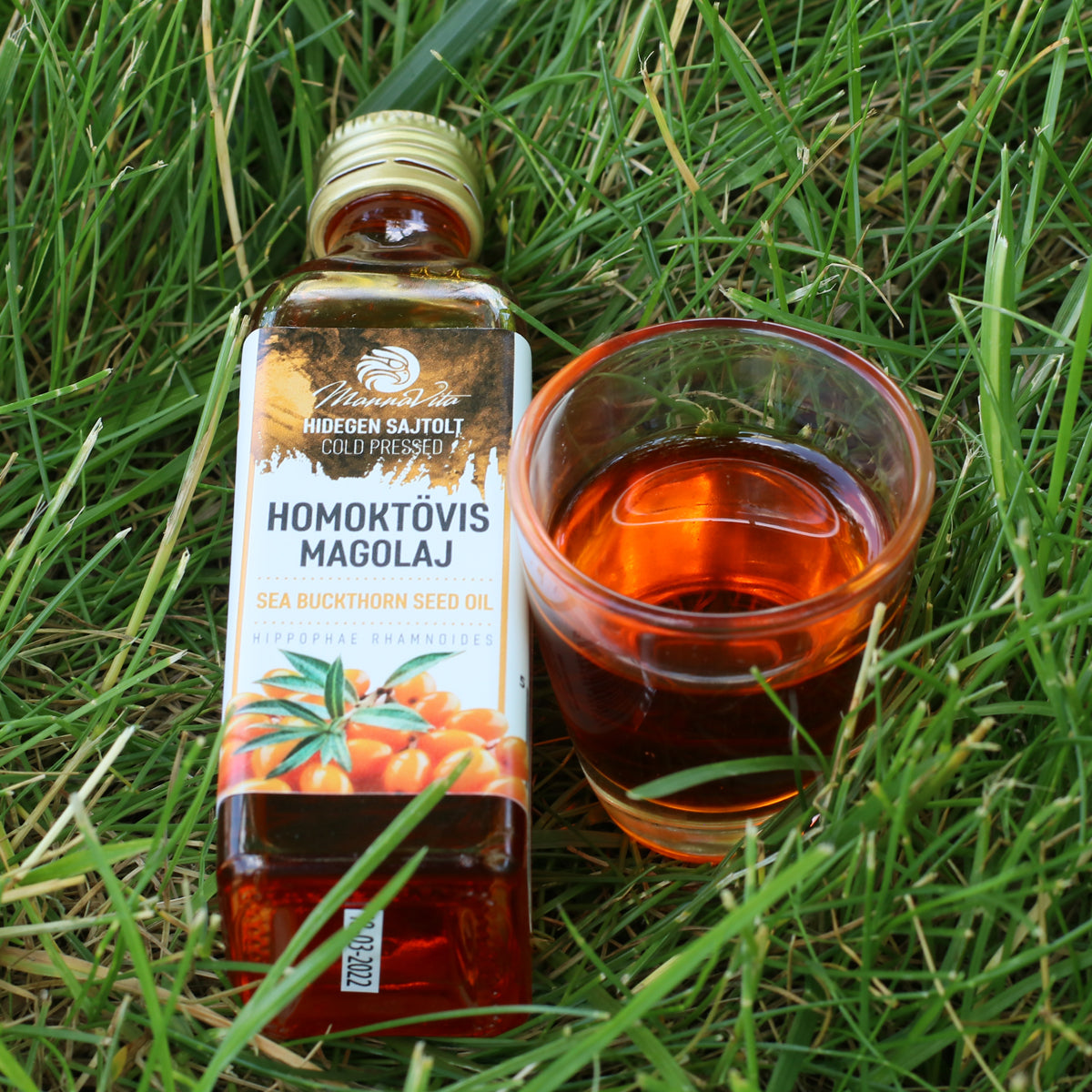 Aceite de semilla de espino amarillo húngaro prensado en frío Mannavita • 40 ml