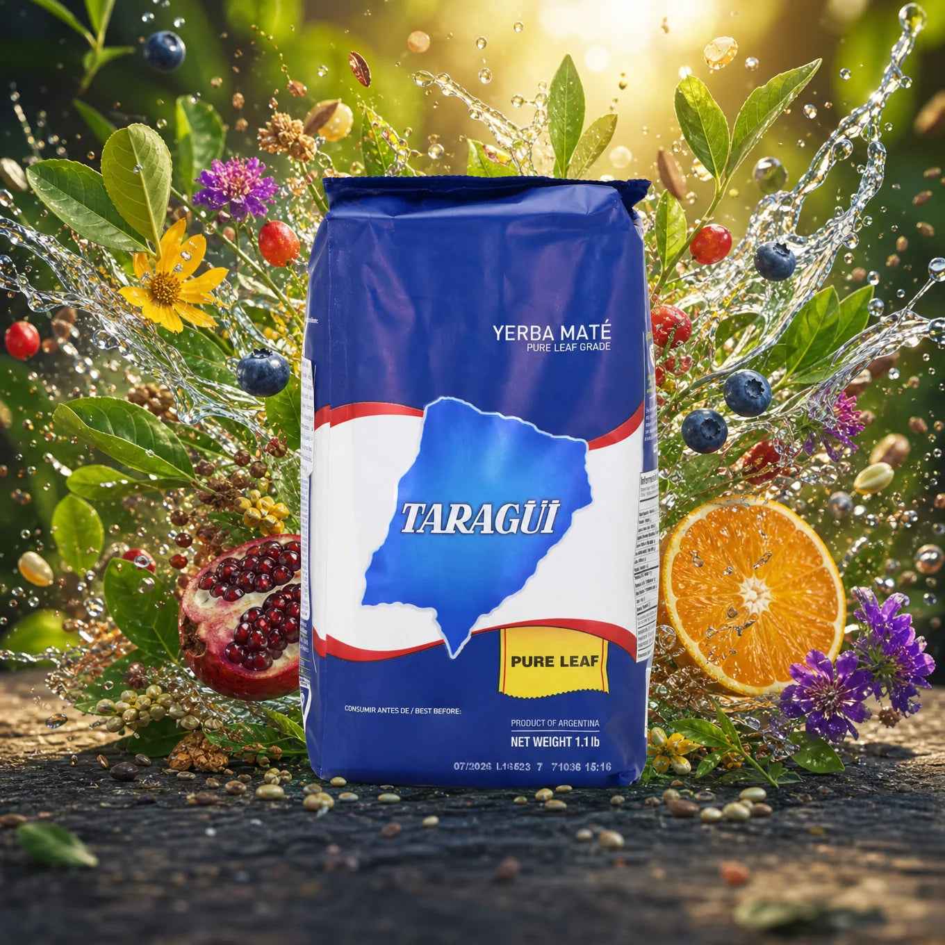 Yerba mate Taragüi • Hoja pura - Sin palo • 500 g