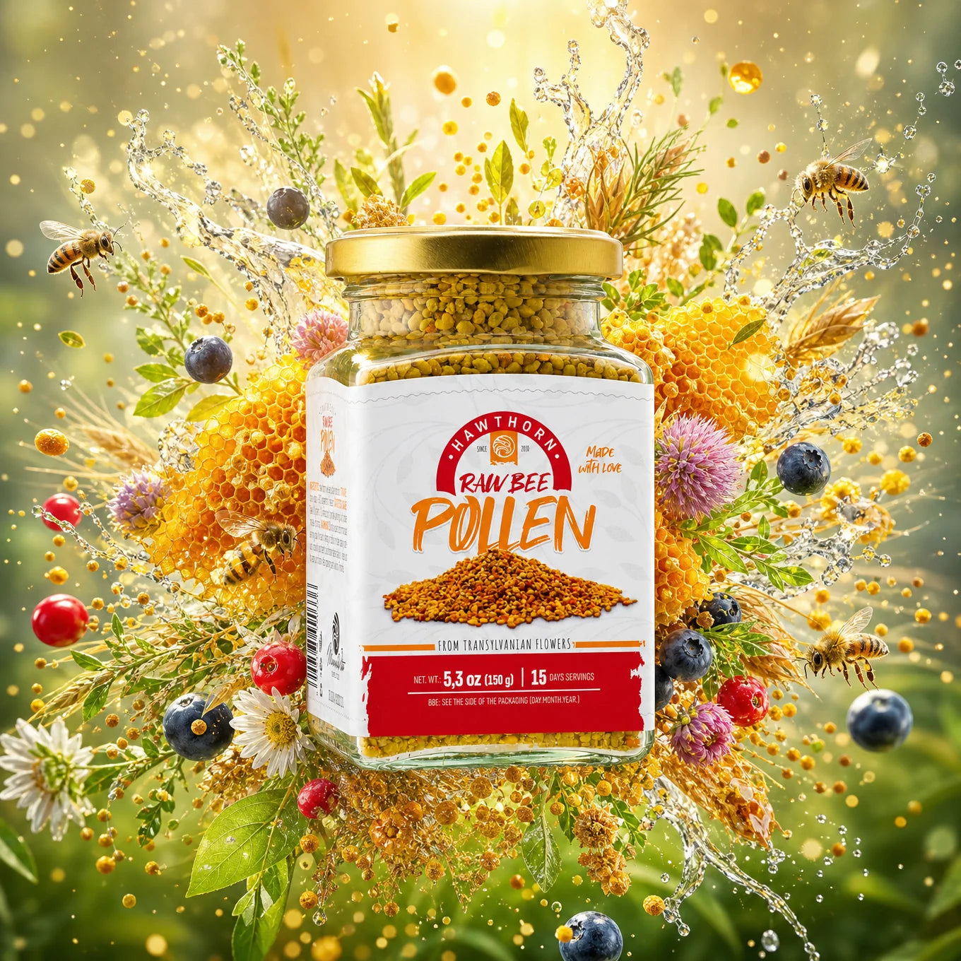 Mannavita polen de abeja crudo, de Espino • 150g