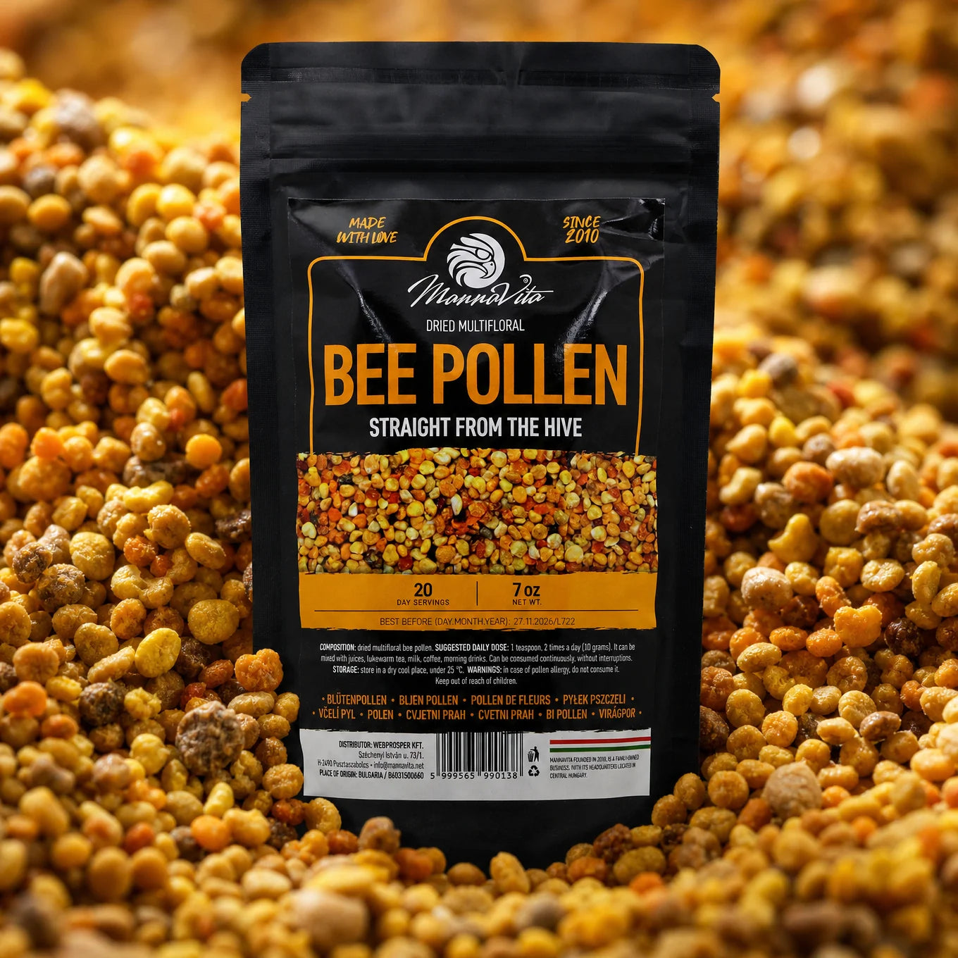 Mannavita polen de abeja multifloral seco • 200 g